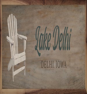 Personalized Lake City State Adirondack Chair
